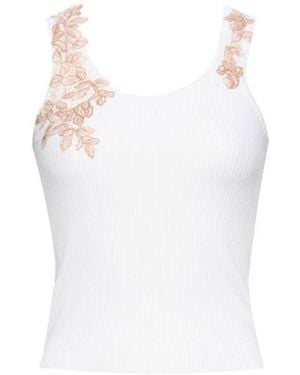 ERMANNO FIRENZE Sleeveless Tops - White