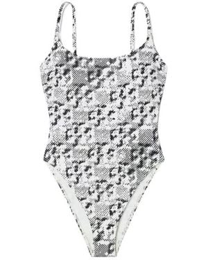 Tory Burch One Piece Stretched Swimsuit - White