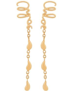 Chloé Chloé Droplet Chain Earrings - Metallic