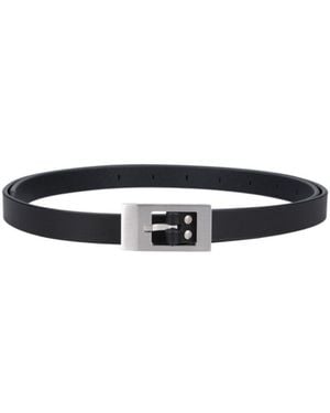 Rick Owens Buckle Belt - White