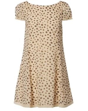 Posse Priscilla Animal-Print Silk Minidress - Natural
