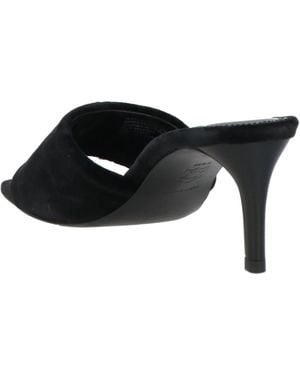 Tory Burch Velvet High Heel Sandals - Black