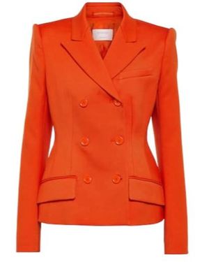 Sportmax Cablo Cotton-Blend Blazer - Orange