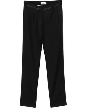 Barena Satin-Trimmed Pants - Black