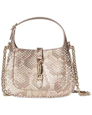 Gucci Jackie 1961 Python Mini Bag - Natural