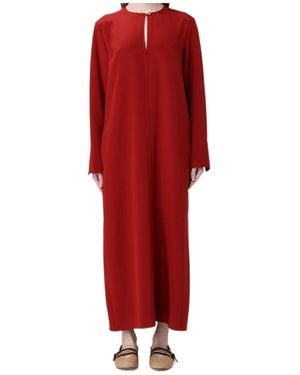 Max Mara Long Sleeve Dress - Red