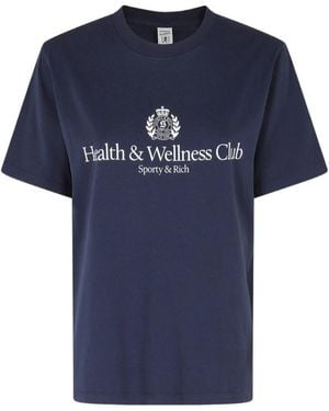 Sporty & Rich Short-Sleeved T-Shirt - Blue