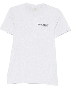 Sporty & Rich Short-Sleeved T-Shirt - White