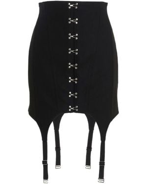 Dion Lee Corset Garter Skirt - Black
