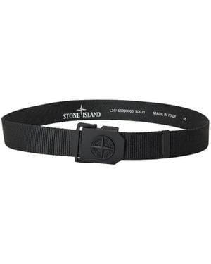 Stone Island Canvas Tactical Belt - White