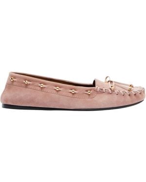 KHAITE Milly Loafers - Pink