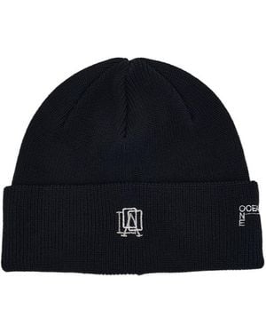 Nanamica Ribbed Knit Hat - Blue