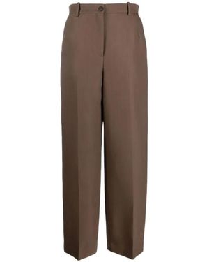The Row Hose Wide-Leg Pants - Brown