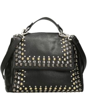 Orciani Studded Shoulder Bag - Black