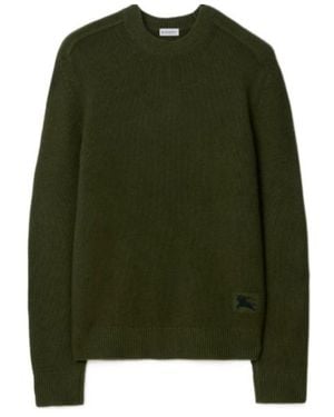 Burberry Equestrian Knight Knitted Jumper - Green