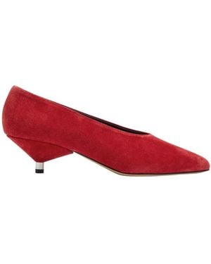 Isabel Marant Ebisa Suede Court Shoes - Red