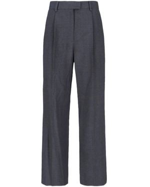Low Classic Straight-Leg Tailored Pants - Blue