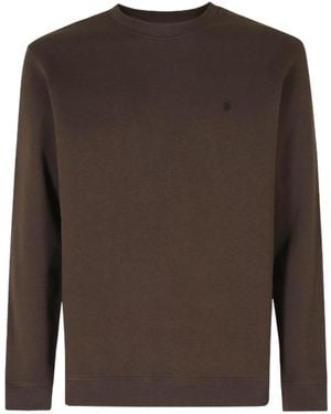 Dondup Embroidered Logo Crew-Neck Sweatshirt - Brown
