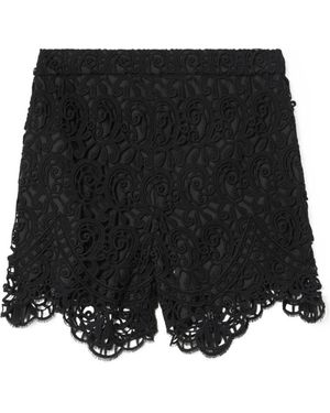 Burberry Lace-Detailed Shorts - Black