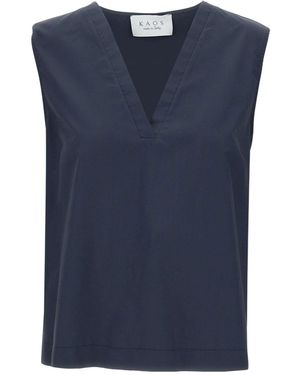 Kaos Sleeveless Top - Blue