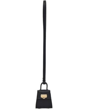 Ferragamo Gancini Logo Pendant - White
