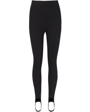 Balmain Elastic Waistband Form Hugging Trousers - Black