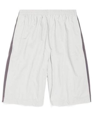 Balenciaga Logo Embroidered Shorts - White