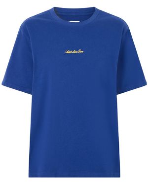 Aimé Leon Dore Logo-Embroidered Cotton T-Shirt - Blue