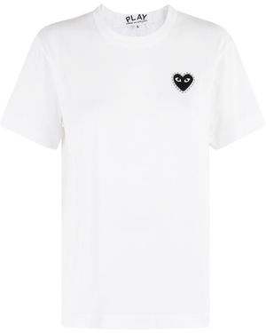 COMME DES GARÇONS PLAY Crew Neck T-Shirt - White