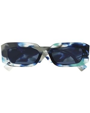 Gucci Rectangle Sunglasses - Blue