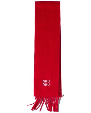 Miu Miu Cashmere Scarf - Red