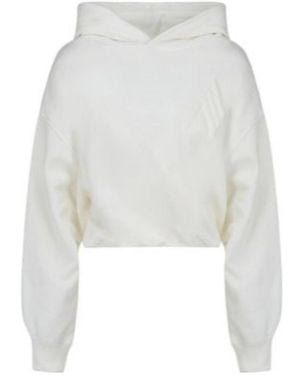The Attico Logo Embossed Hoodie - White