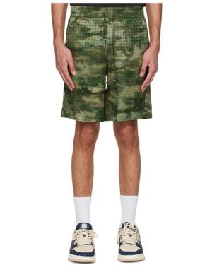 Amiri Ma Camouflage Shorts - Green
