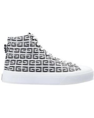 Givenchy 4G-Logo High-Top Sneakers - White