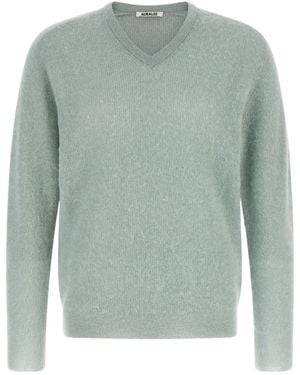 AURALEE Long-Sleeved Sweater - Green