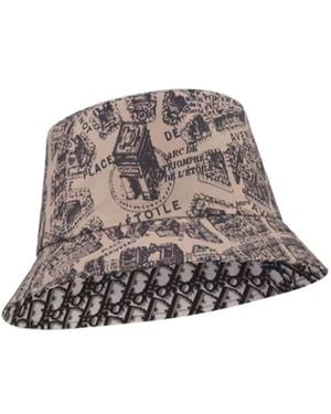 Dior Teddy-D Plan De Paris Reversible Small Brim Bucket Hat - Multicolor