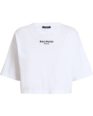 Balmain Embroidered Paris T-Shirt - White