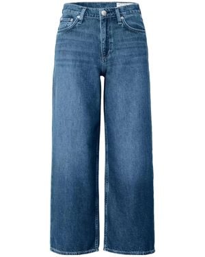 Rag & Bone Andi Ankle Wide-Leg Jean - Blue