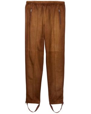 Prada Elasticated Waistband Trousers - Brown