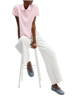COACH Culpted C Maryjane Ballet Pumps - White