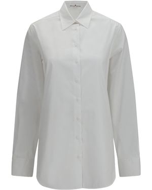 Ermanno Scervino Back Lace-Up Cotton Shirt - Grey