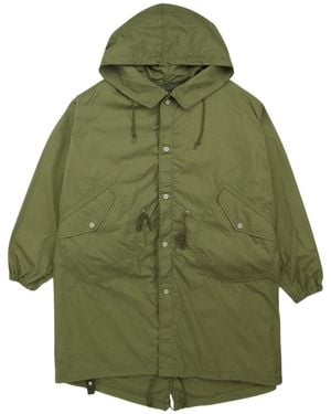 Comme des Garçons Long-Sleeved Hooded Reversible Jacket - Green