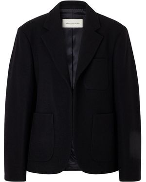 Dries Van Noten Wool-Felt Blazer - Black