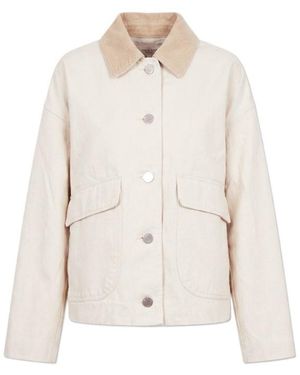Rag & Bone Cotton Twill Natalia Shacket - White