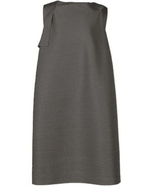 Pleats Please Issey Miyake Bouncy Basket Dress - Grey