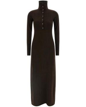 Tom Ford High Neck Polo Dress - Black