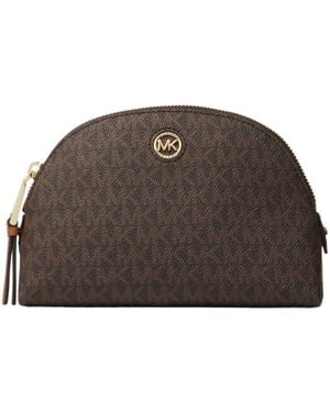 MICHAEL Michael Kors Monogram-Print Travel Pouch - Brown