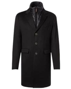 Herno Collared Coat - Black