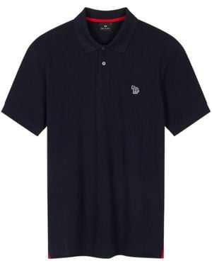 Paul Smith Ps Paul Smith Zebra Logo Polo Shirt - Blue
