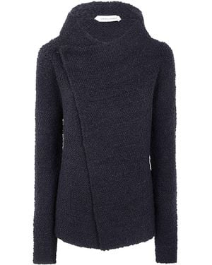 Alberta Ferretti Crossneck Knit Jacket - Blue